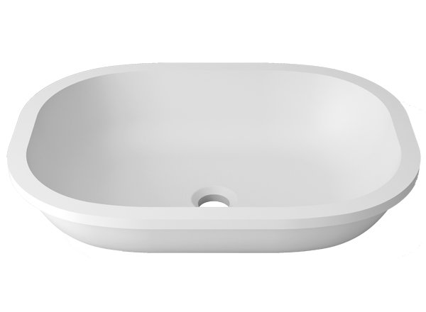  Solid Surface Wastafels Unique B812 - 50x36 cm E